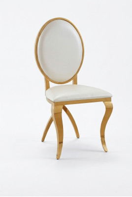 Luxe textiel roestvrijstalen fauteuil eetkamerstoel ontwerpstoel armstoel bekleding