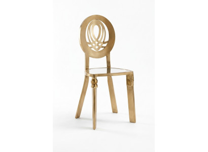 Stoel 1x Eetkamerstoelen Fauteuils Roestvrijstalen Design Meubels Metaal Staal