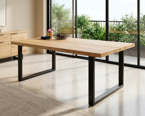Eettafel Metalen Poten Tafel Natuurlijk Hout Nieuw Loft Meubels Tafels Inrichting