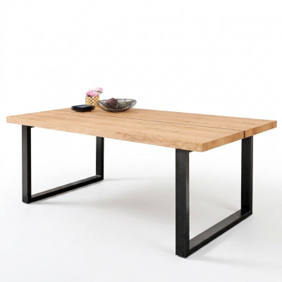 Eettafel Metalen Poten Tafel Natuurlijk Hout Nieuw Loft Meubels Tafels Inrichting