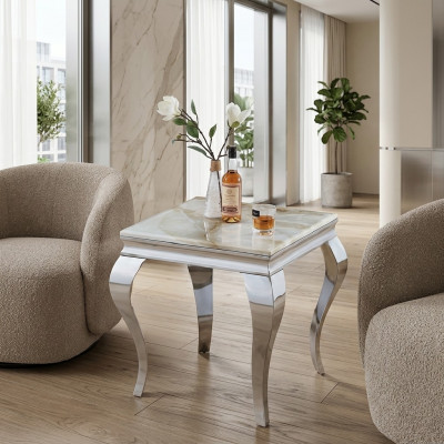 Bijzettafel Tafel Salontafel Bank Tafels Woonkamer Design Roestvrij Staal