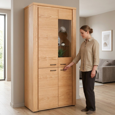 Vitrine Dressoir Kast Ladenkast Houten Meubelen Stijl Woonkamer Collectie Vitrines
