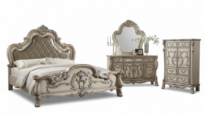 Spiegel ladekast slaapkamer hout set meubels Klassieke ladekasten 2-delig dressoir