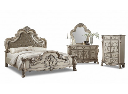 Spiegel ladekast slaapkamer hout set meubels Klassieke ladekasten 2-delig dressoir