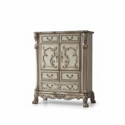 Barokken commode kast luxe dressoir kast plank console meubels zilveren planken