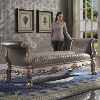Hocker Bank Poef Kussen Bijzettafel Poef Voetenbank Ottomaans Bank Barok Nieuw