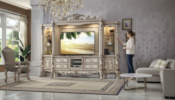 Woonkamer meubel set vitrine kast plank set woonwanden plank tv muur