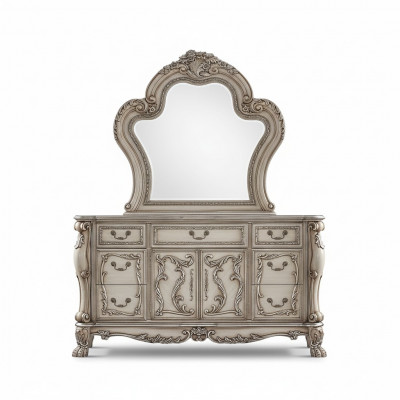 Dressoir Zilver Barok Hout Stijl Klassiek Italiaans Meubel Ontwerp Commode Nieuw