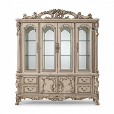 Klassiek design vitrine glazen kast vitrinekast vitrinekast plank barok.
