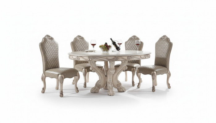 Eetkamerset Eetgroep Houten Tafel Tafels 7-delig Compleet Set Eettafel 6x Stoelen