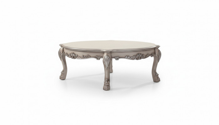 Hout Italiaanse meubels klassieke stijl Luxe Beige Salontafel Woonkamer Rond