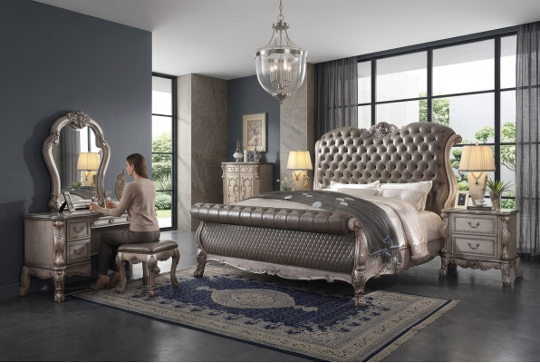 Slaapkamer 6-delige set design. Slaapkamer compleet set bed nachtkastje ladekast nieuw