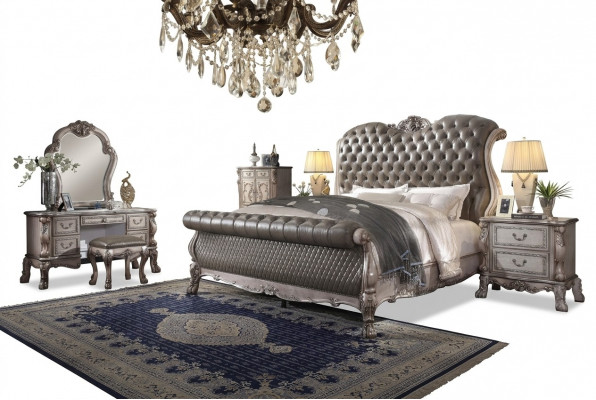 Slaapkamer 6-delige set design. Slaapkamer compleet set bed nachtkastje ladekast nieuw
