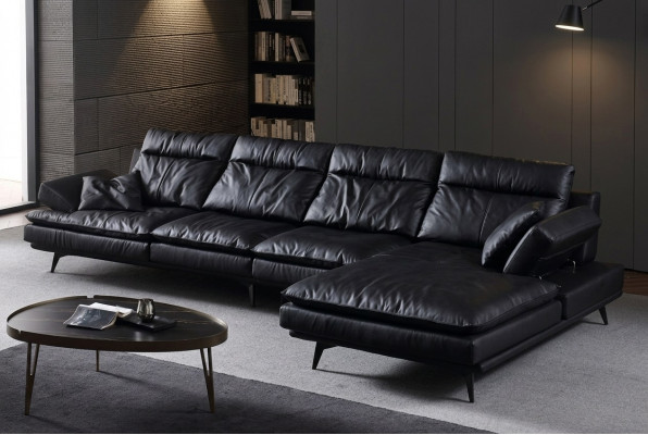 Hoekbank Bank bekleding banken Woonkamer bank L-vorm meubels leer