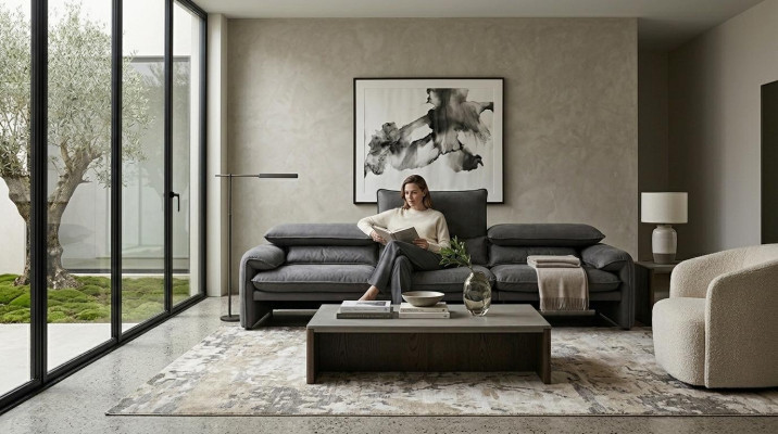 Ontwerp Bankstel xxl Bank 4 Zits Stof Groot Nieuw Woonkamer Bank Bekleding