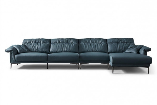 Woonkamer L-vorm Modern Elegant Woonlandschap Design Bank Bank Bekleding