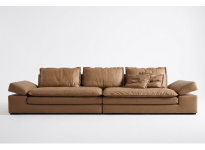Sofa's 4-zits textiel big XXL woonkamer leder nieuw bank bank meubels