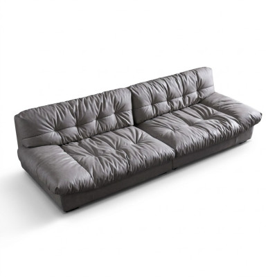 Grote xxl woonkamer leren modern design bankstel 4-zits textiel