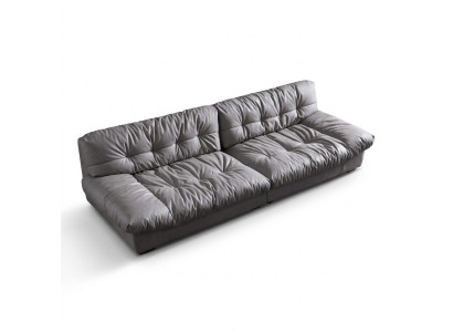 Grote xxl woonkamer leren modern design bankstel 4-zits textiel