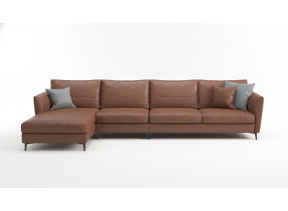 Woonlandschap Ontwerp Moderne Bankstellen Hoekbank L Vorm Leren Bank Sofa