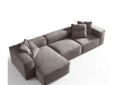 Ontwerp Bekleding Stof Modern Elegant Ontwerp Stoffen Hoekbank L-Vorm
