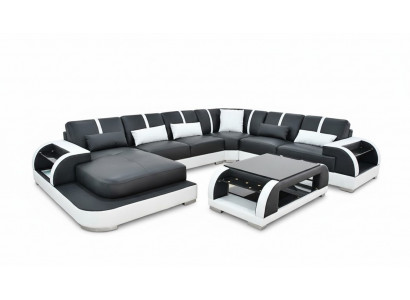 Bank Bank Bekleding Hoekbank Set Stof Banken Lederen Hoekbank U-vormig Woonkamer