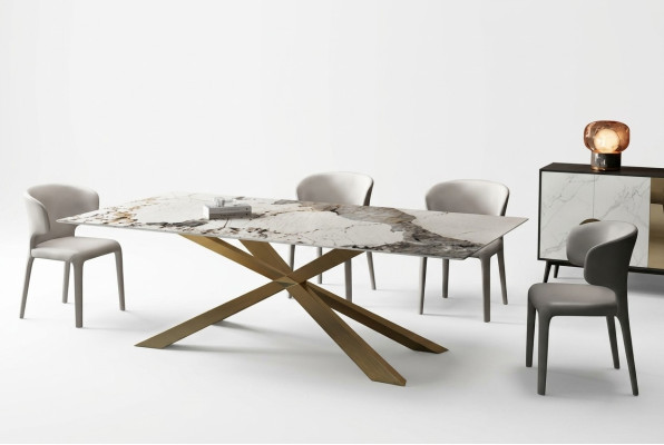 Ontwerp woonkamertafels eetkamer 180x90cm meubels tafel eettafel roestvrijstalen x-benen