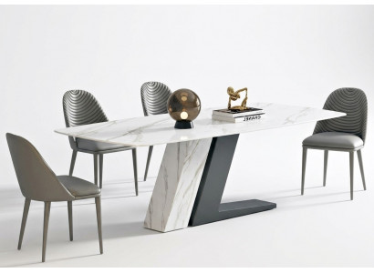 Eettafel van marmer klopt tafels woonkamer Italië luxe design roestvrij staal nieuw