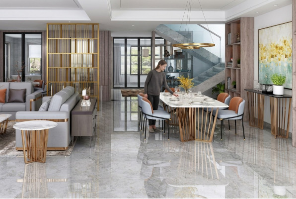 Eetkamer Woonkamer Roestvrijstalen ontwerp tafels 180x90cm Luxe meubels Eettafel Tafel