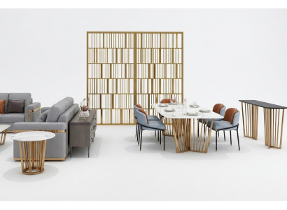 Eetkamer Woonkamer Roestvrijstalen ontwerp tafels 180x90cm Luxe meubels Eettafel Tafel