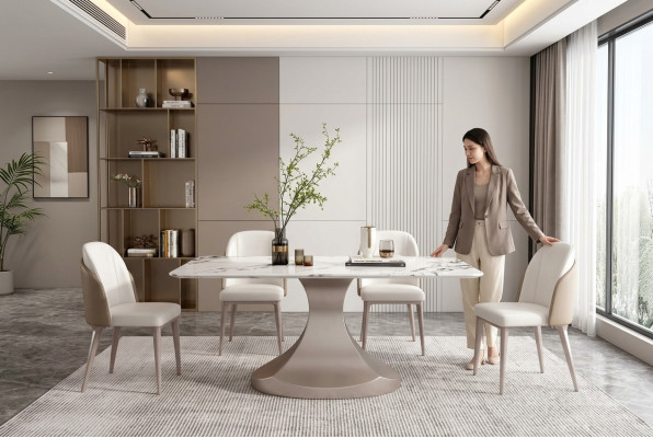Eetzaal Kolomtafels Italiaanse meubels Eettafel Restauranttafel Luxe Nieuw