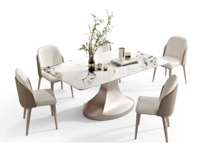 Eetzaal Kolomtafels Italiaanse meubels Eettafel Restauranttafel Luxe Nieuw