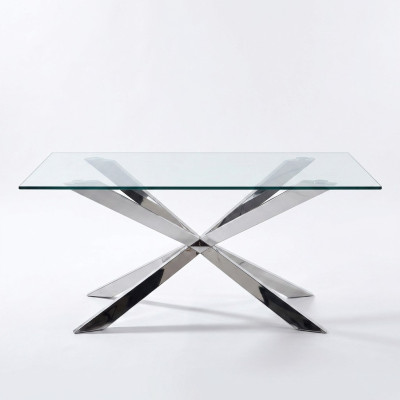Luxe tafelontwerp eetkamer 180x90cm Eettafels glasmeubels Designtafels Nieuw