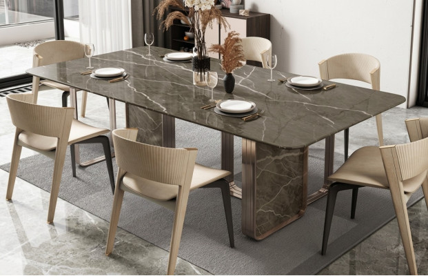 Eettafel Eetkamer Moderne Roestvrijstalen Keukentafels Ontwerptafel Metaal Woonkamer