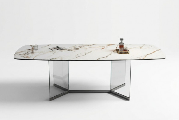Ontwerp marmeren tafel, woonkamertafels eetkamer roestvrijstalen tafel, moderne eettafel