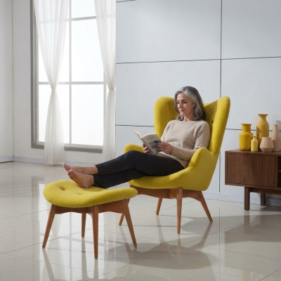 Fauteuil design bank bank zits textiel lounge club polster luxe zitplaats