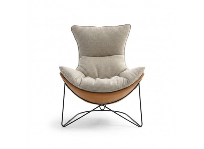 Ontwerp Gestoffeerde Bank Stof Draaibare Bank Ontspan Nieuw Modern Fauteuil