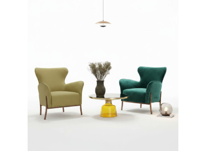 Fauteuil Ontwerp Bank Bank Ontspannen Stof Lounge Luxe TV-Zitter