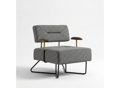 Luxe Relaxfauteuil Ontwerpbank Bank Zits Stof Lounge Club