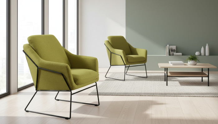 Ontwerper Lounge Stoel Gestoffeerde Bank 1 Zits Modern Nieuw Televisie Fauteuil