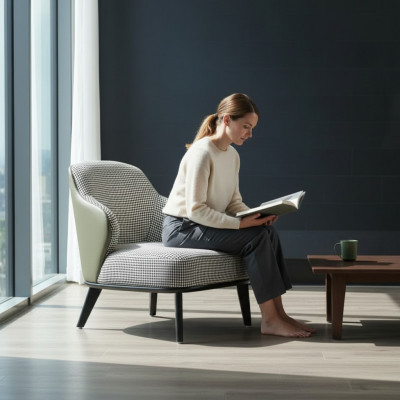 Woonkamer Lounge Club Relax Bank Grijs Design Meubels Eetkamer Stoel