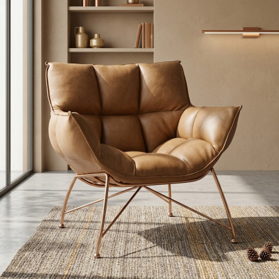 Opulent luxe zit relaxfauteuil ontwerp bank bank zits lederen lounge