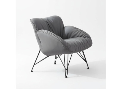 Fauteuil Zacht Woonkamer Tv Bank Bank Fauteuil Stoel Fluweel Grijs