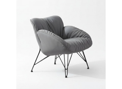 Fauteuil Zacht Woonkamer Tv Bank Bank Fauteuil Stoel Fluweel Grijs