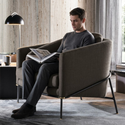 Moderne design fauteuil woonkamer eenzitter bank bank lounge club