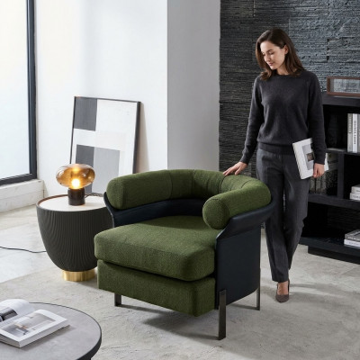 Luxe stoel bekleding cocktail ontspannings lounge club stoelen design fauteuil