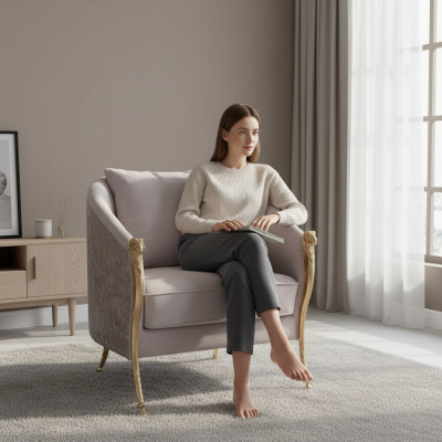 Fauteuil ontwerp stoel bekleding Relex lounge tv woonkamer 1 zits