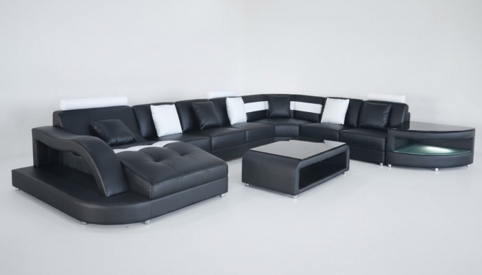 Hoekbank U-vormige woongebied bank bank bekleding hoek stof banken meubels leer