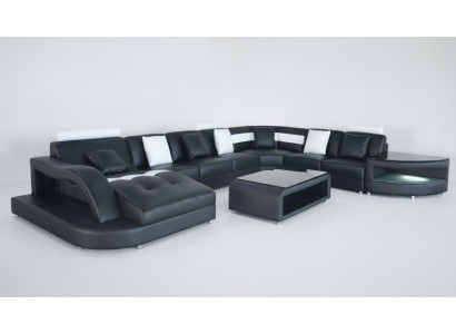 Hoekbank U-vormige woongebied bank bank bekleding hoek stof banken meubels leer