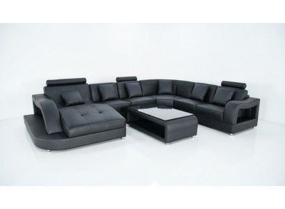 Bank Bank Bekleding Nieuwe Woonlandschap Ontwerp Hoekbank Lederen Bankstellen Sofa's U Vorm